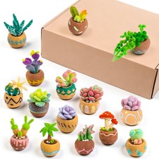15 PCS Felting Kits for Beginners Adult, Felt Kit Succulent Wool Multiple Sty...