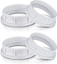 4 Pack Light Socket Shade Rings Aluminum Retaining Ring E26 Medium Base 1.5"
