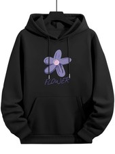 Floral Print Lightweight Hoodie