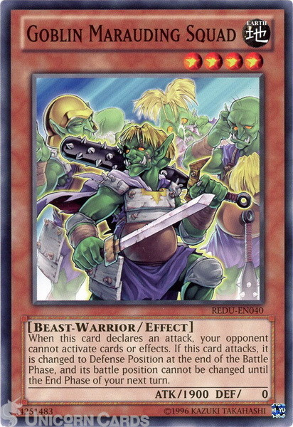 REDU-EN040 Goblin Marauding Squad Common UNL Edition Mint YuGiOh Card