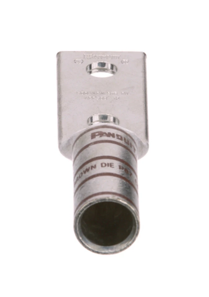 6PK Panduit LCC500-12 Two Hole Lugs Brown Long Compression Connectors Copper NEW - Image 2 of 4