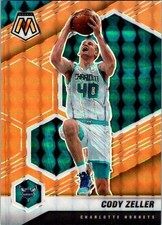 2020 Panini Mosaic #14 Orange Fluorescent Cody Zeller /25 Charlotte Hornets