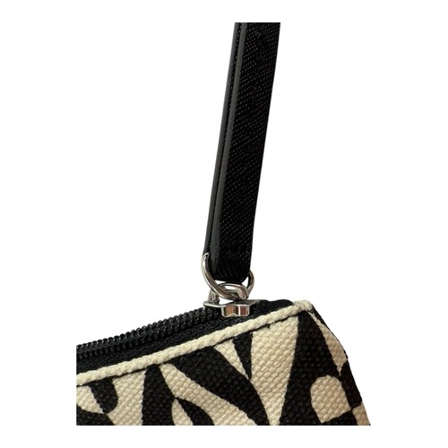 Brighton Canvas Zippered Pouch LOVE Black White Red Makeup Bag Preowned - Picture 3 of 10