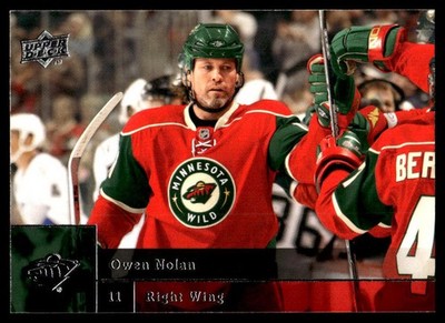 2009-10 Upper Deck #188 Owen Nolan Minnesota Wild Hockey Card