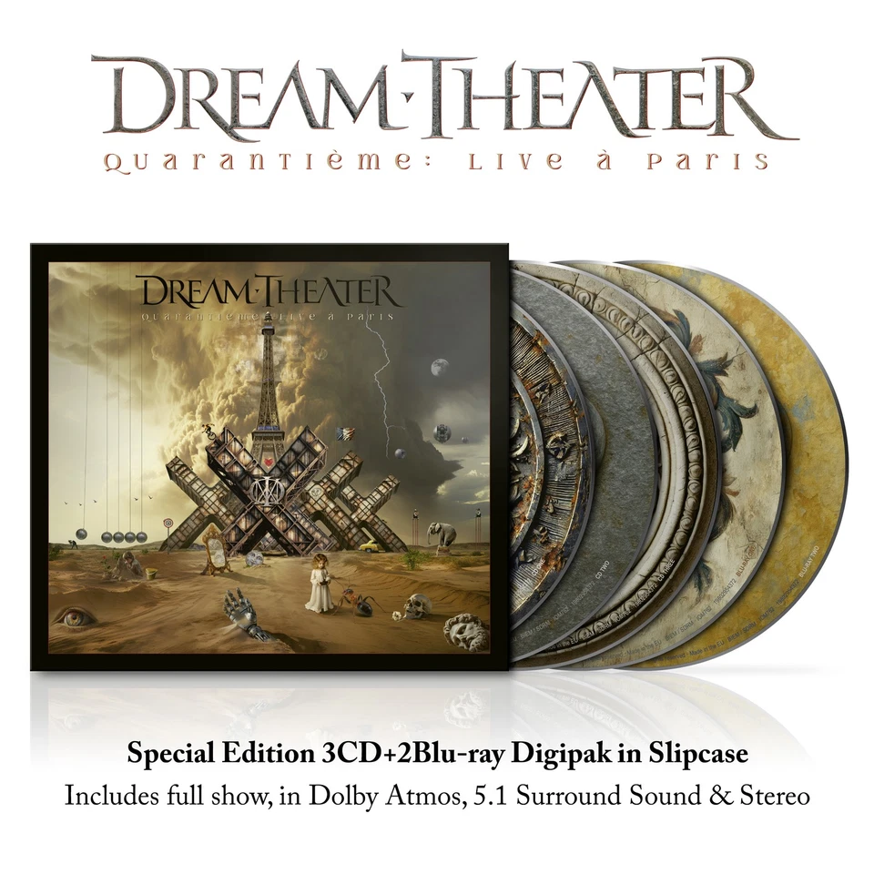 Dream Theater Quarantième: Live À Paris (CD) Box Set with Blu-ray - Bild 3 von 3