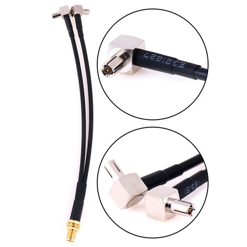 15cm SMA Female To 2 x TS9 Male Plug Y Splitter Combined Pigtail Cable RGSEZ8 JW - Zdjęcie 12 z 12