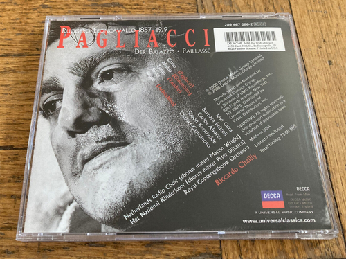 Leoncavallo PAGLIACCI Opern CD (2000) Cura Frittoli Riccardo Chailly Decca - Bild 3 von 3