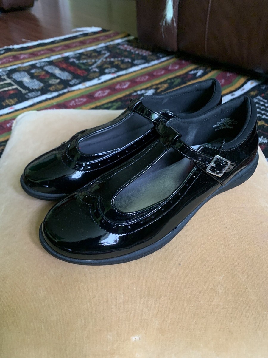 MATALAN NEW GIRLS PATENT BLACK SCHOOL SHOES SIZE UK EU 38 UK