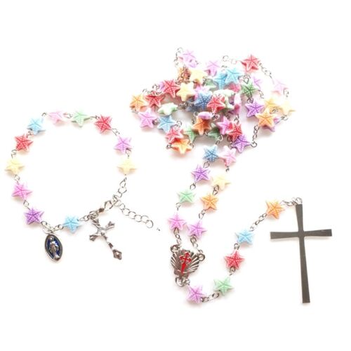for Rosaries Acrylic Rosary Beads Jewelry Baptism for First Communi - Afbeelding 1 van 9