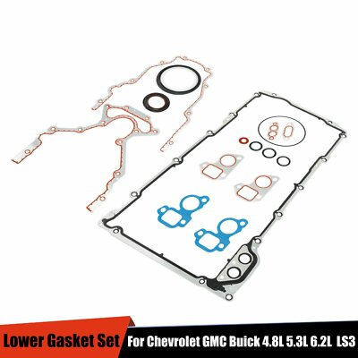 #ad Lower Gasket Set Fit 97 15 GMC Ford Isuzu Saab 4.8L 5.3L 5.7L 6.0L 6.2L OHV LS3 $29.29