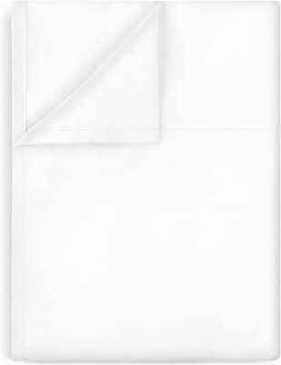 Lirex Flat Sheet, Twin Size Extra Soft Brushed Microfiber Twin, White 