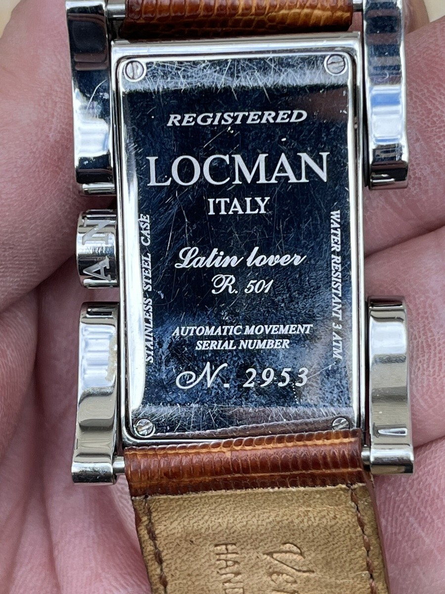 Locman Latin Lover SWISS Mechanical Automatic Mov Watch 32x50mm Ref 501 Working eBay