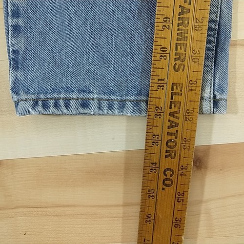 Vtg Levis 505 Jeans Men 31x32 Blue Light Wash 90s 80s 505-4891 Distressed - Picture 10 of 13