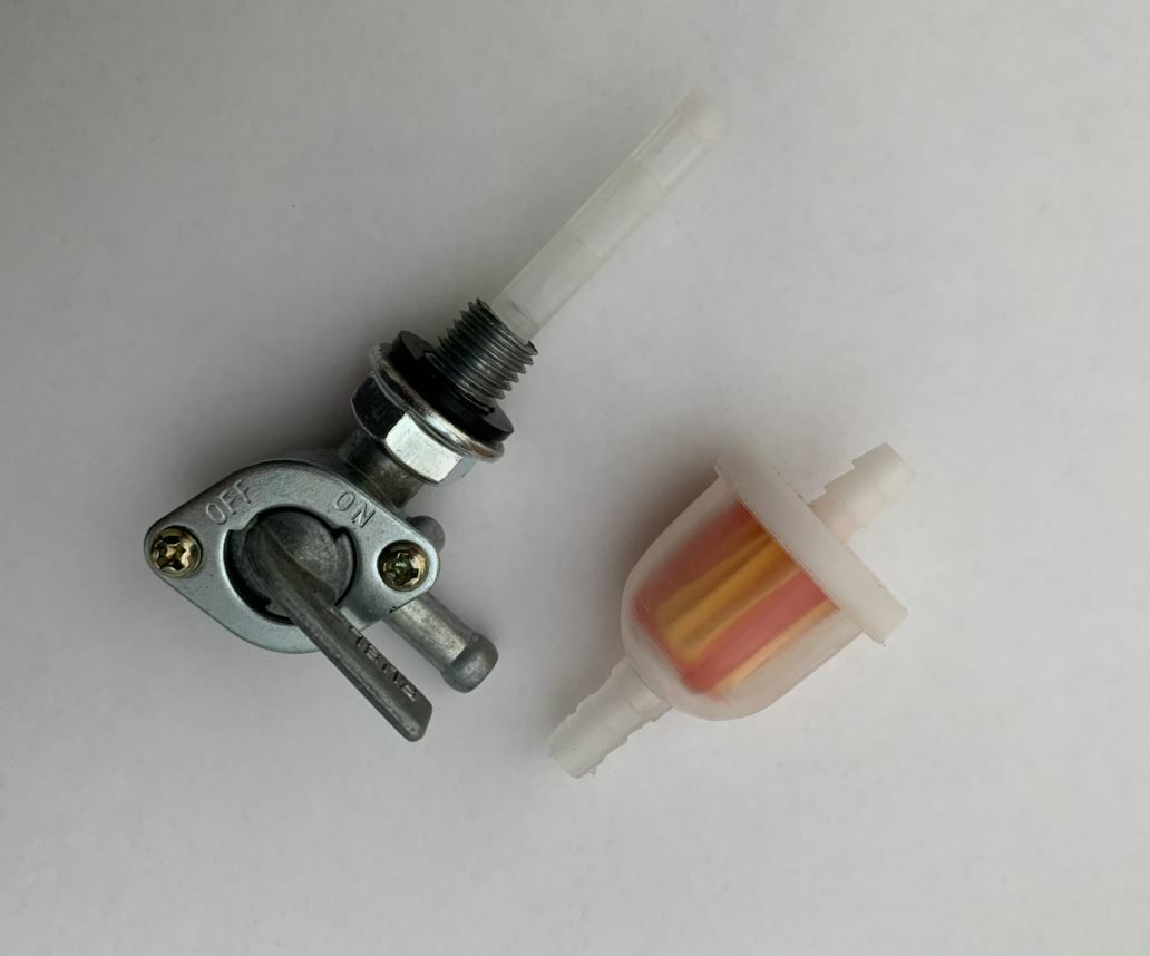 PRO BAT Petrol Fuel Tank Kit For 2-Stroke 43-49cc Engines | Includes Valve, Filter, Hoses & Clamps