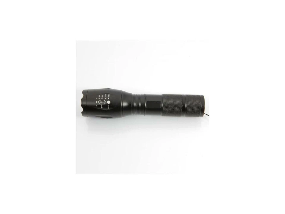 Linterna LED táctica luz súper brillante resistente al agua exterior con zoom - Imagen 2 de 4