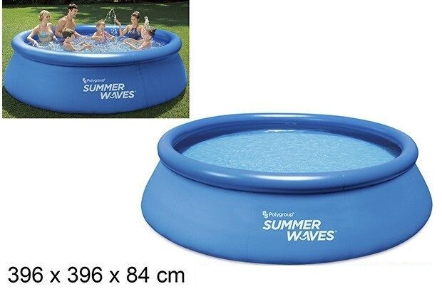 Piscina Fast Set Autoportante Tonda Bambini Giardino Estate 396x84cm val