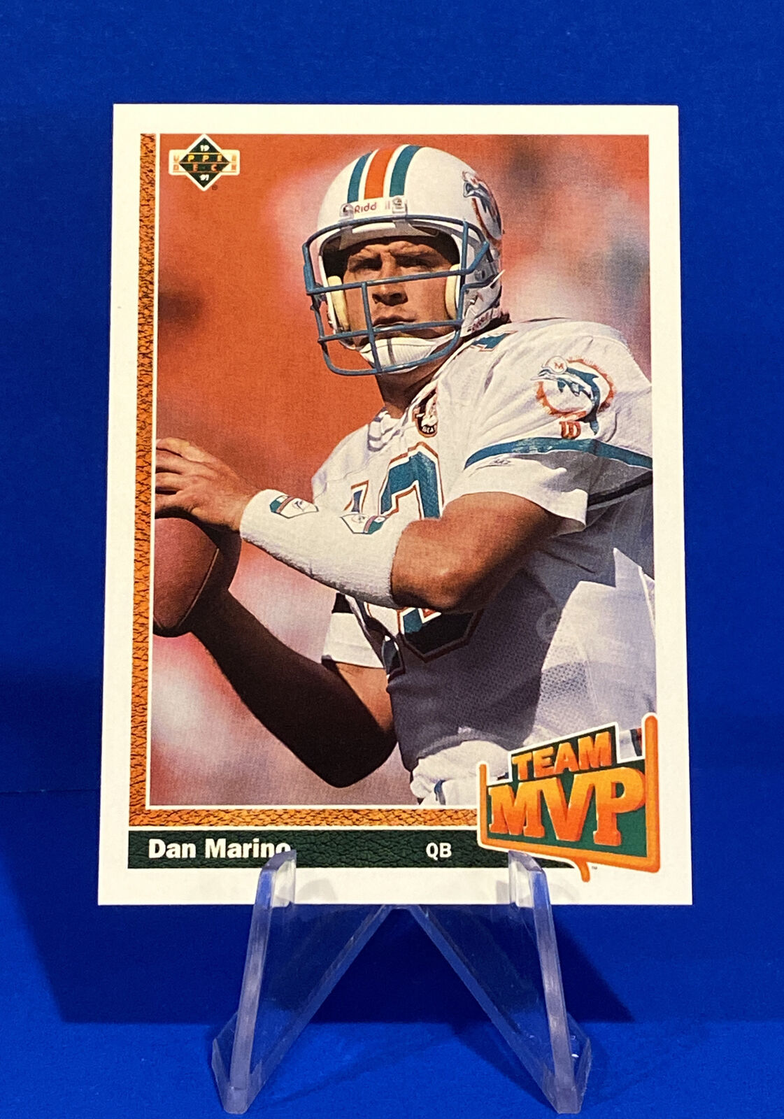 1991 Upper Deck  Dan Marino NFL Football Card #465 Miami Dolphins MVP HOF QB🔥📈