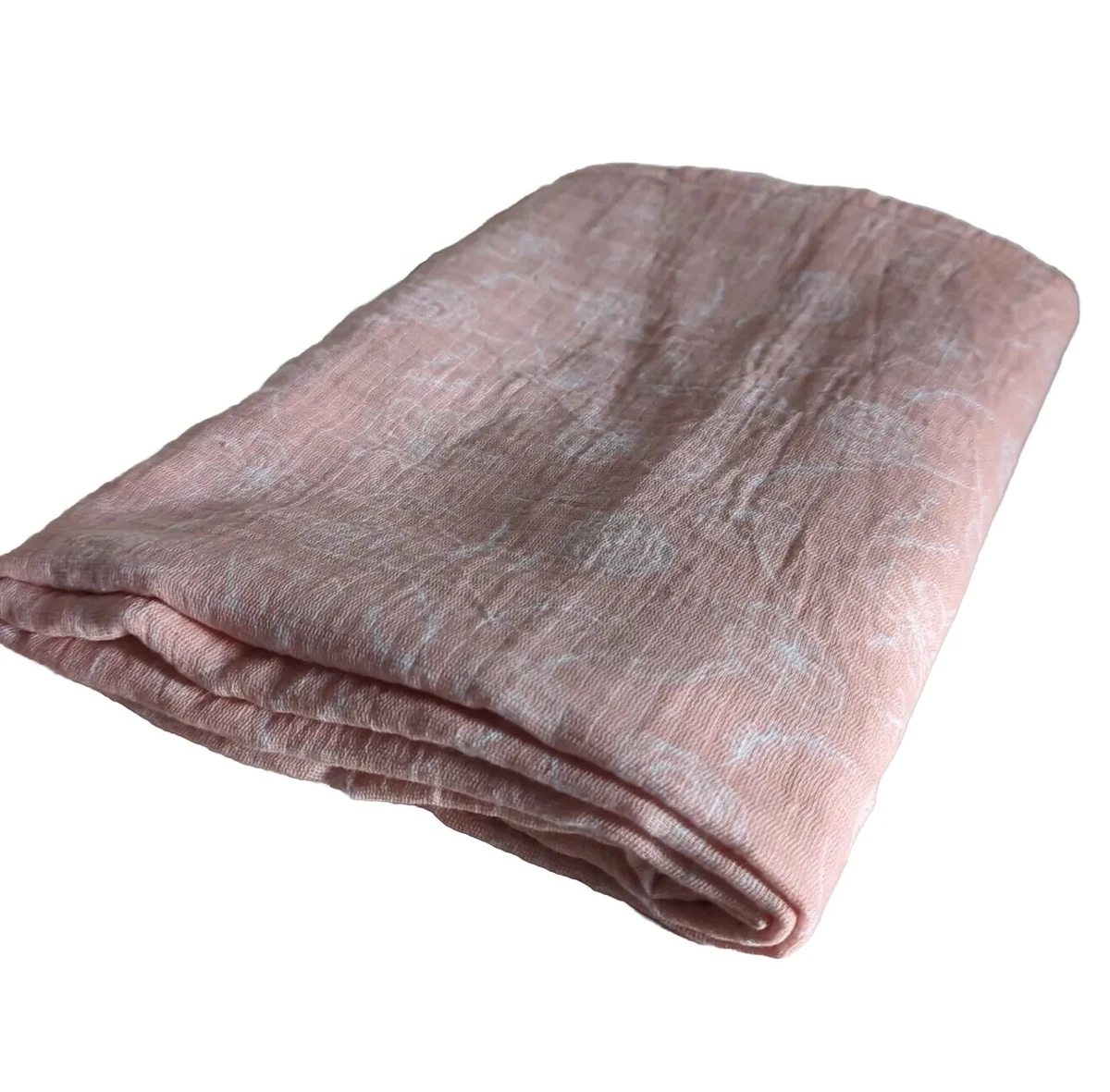 Aden + Anais Peach & White Floral Flowers Baby Blanket Swaddle Muslin Girls  Cotn | eBay