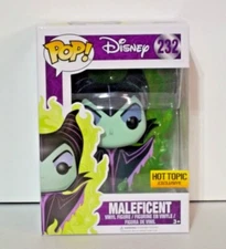 NIB - FUNKO - DISNEY - MALEFICENT WITH FLAMES #232 - HOT TOPIC EXCLUSIVE