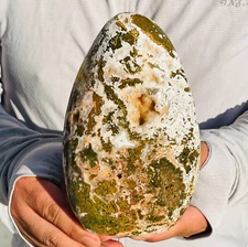 3.10lb Natural Colorful Ocean Jasper Geode Crystal Freeform Display Mineral