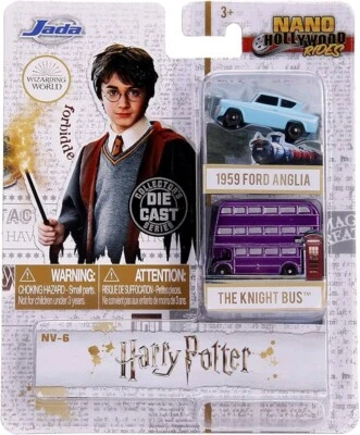 JADA TOYS BNIB Jada Nano Hollywood Rides - Harry Potter - Ford Anglia - The Knight Bus