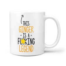 F*cking Legend Ginger Gift Mug - Funny Presents for Ginger Friends, Birthday 