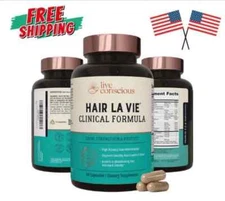 Hair La Vie Live Conscious Clinical Formula Growth 90 Count (Pack of 1)