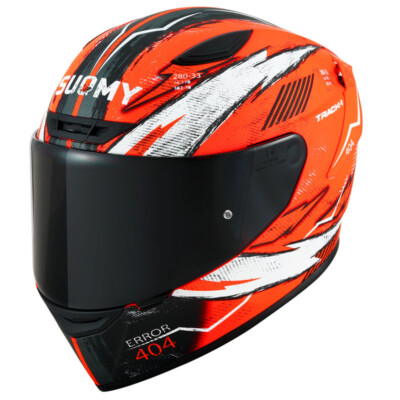 Suomy Track-1 404 Orange White Helmet size Medium