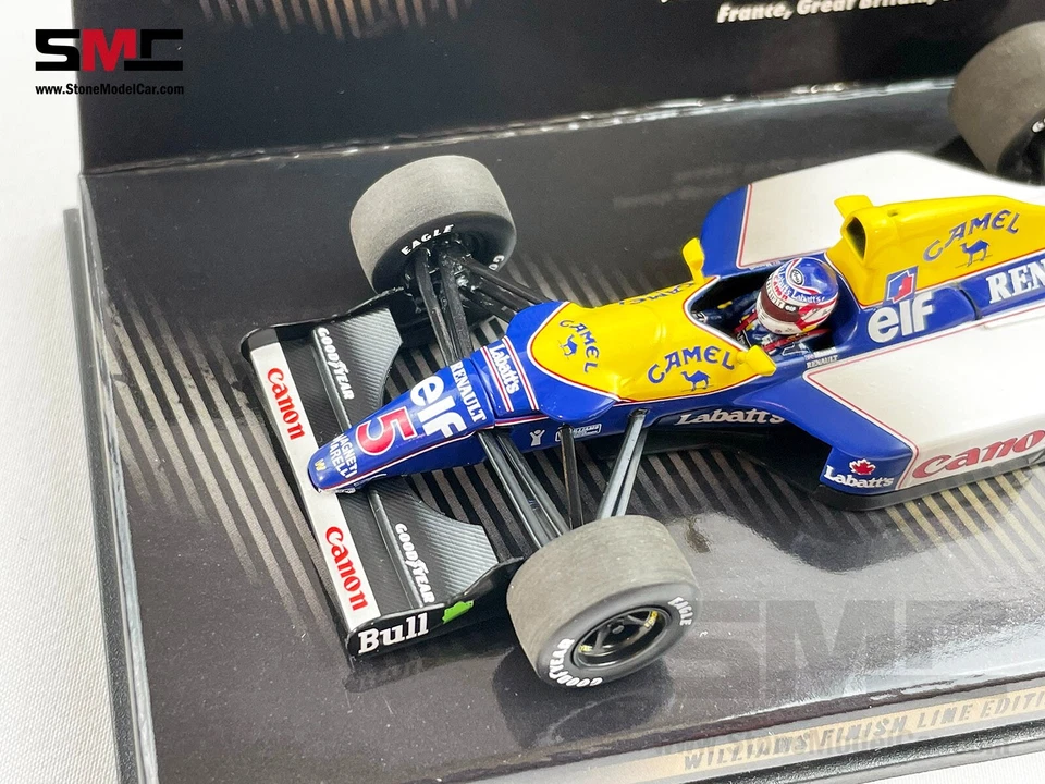 Williams F1 FW14B #5 Nigel Mansell 1992 World Champion 1:43 MINICHAMPS + CAMEL - Image 4 of 4