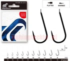 Hayabusa CHK128 15pk Japanese Match Fishing Hooks Chika Black Nickel Spade End