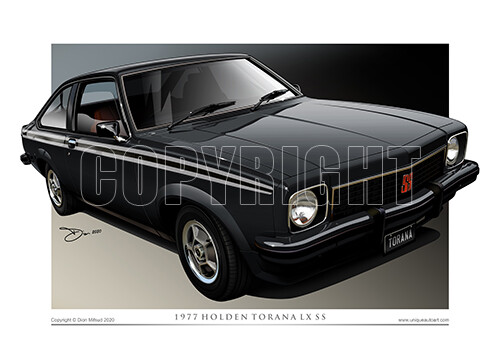 Holden Torana LX SS Car Drawing - Holden Prints ( 30 Colours ) - Picture 21 of 34