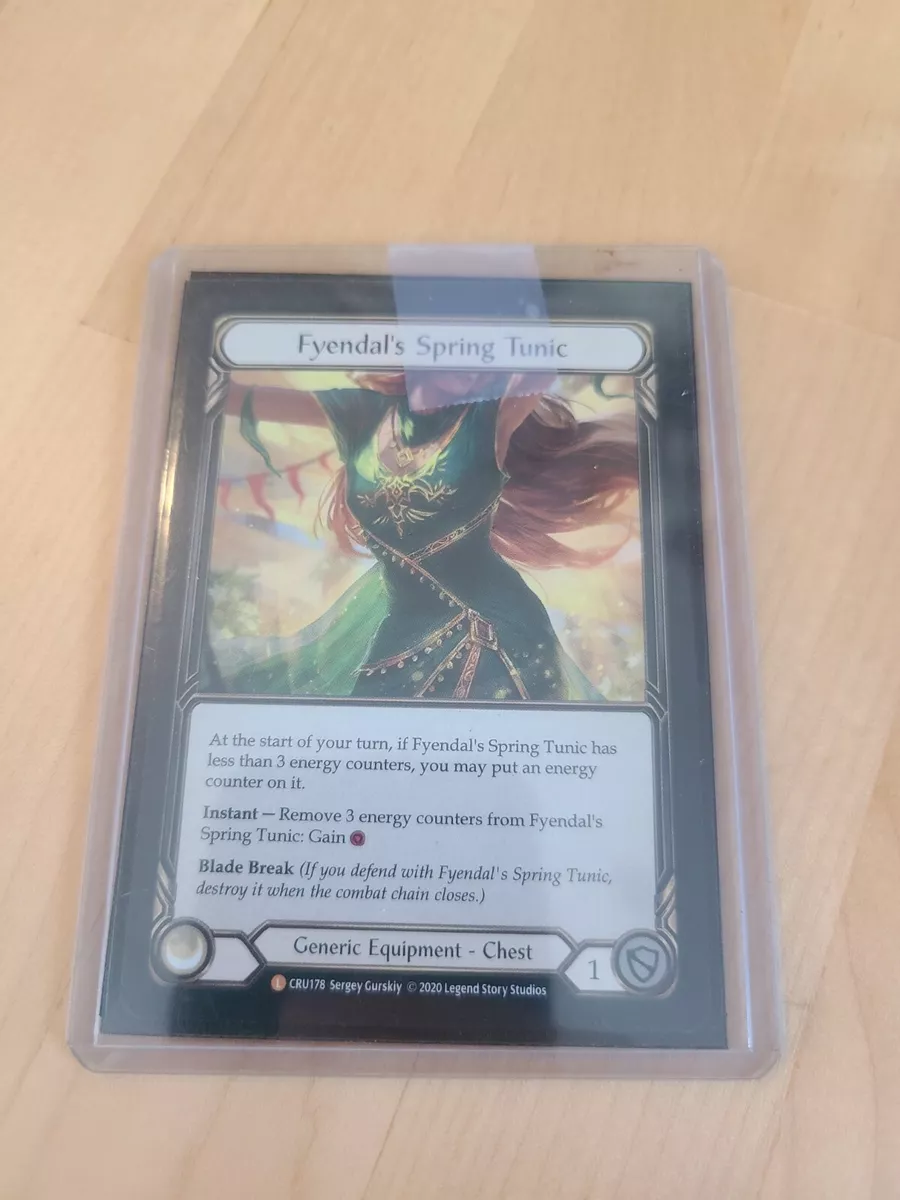 Flesh And Blood TCG Fyendals Spring Tunic Legendary crucible | eBay