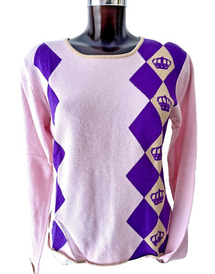 TOP   FTC cashmere   XL   100% Kaschmir Pullover Rosa   Luxus Pulli Damen