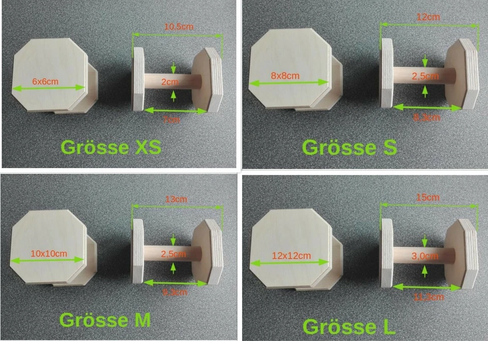 OBEDIENCE Apportierholz Apportel Bringholz farbig natur Kunststoff Hundesport - Bild 2 von 4