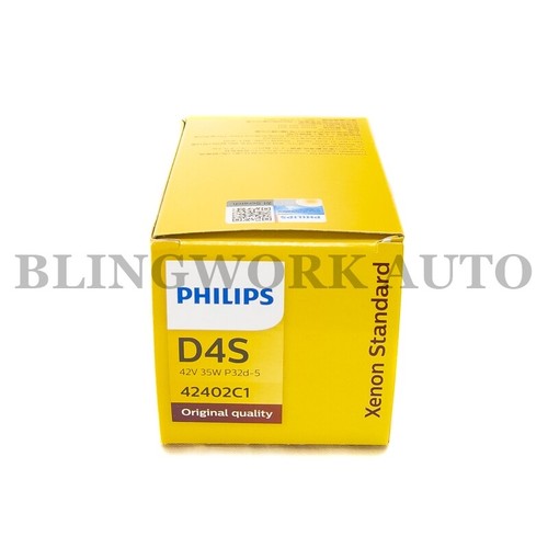 1PC AUS VER PHILIPS OEM Factory Colour D4S XENON HID Replacement Headlight Bulb - Picture 4 of 7