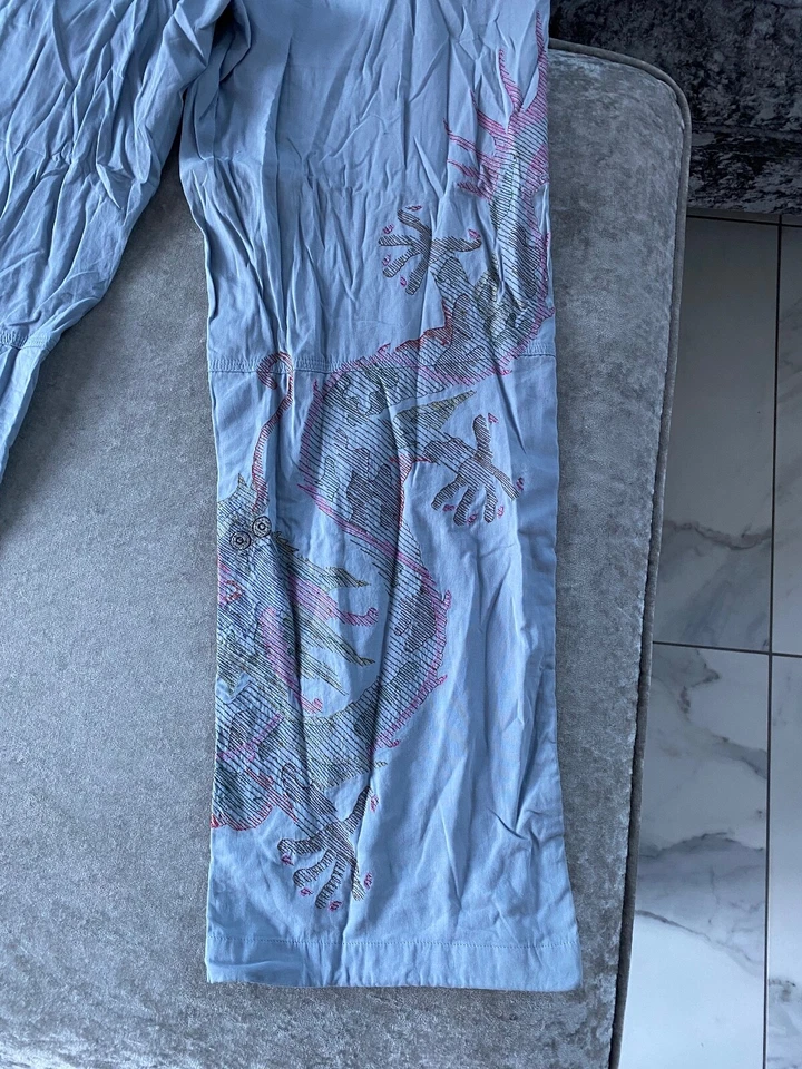 Vintage Women’s Maharishi dragon embroidered snopants trousers size 10 blue - Image 4 of 4