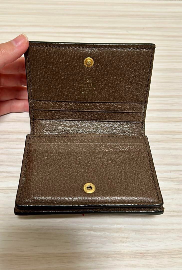 【美品】GUCCI☆ディズニーコラボ　袋箱付き　ドナルド　GG柄　カード　札入れ GUCCI】【ディズニーコラボ】グッチ『DISNEY×GUCCI ドナルド