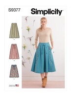 Simplicity 9377 Misses Ausgestellt RöCke NäHmuster GrößEn 6-14 & 16-24 Skill Ave