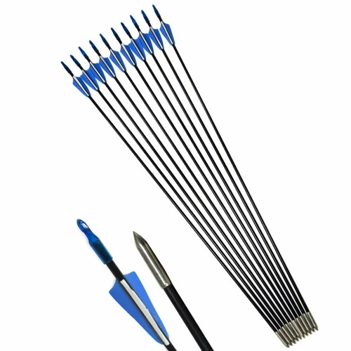 6/12pcs 31" Archery Fiberglass Arrows Target Practice Recurve Bow Hunting - Bild 43 von 49
