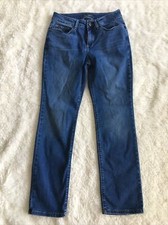 Lee Secretly Shapes Womens Straight Leg Jeans Stretch Mid Rise 6 Short 30x28 EUC