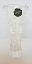 Lenox Crystal 6" Star Vase Pinwheel Star Fan Design New with Box Made In USA