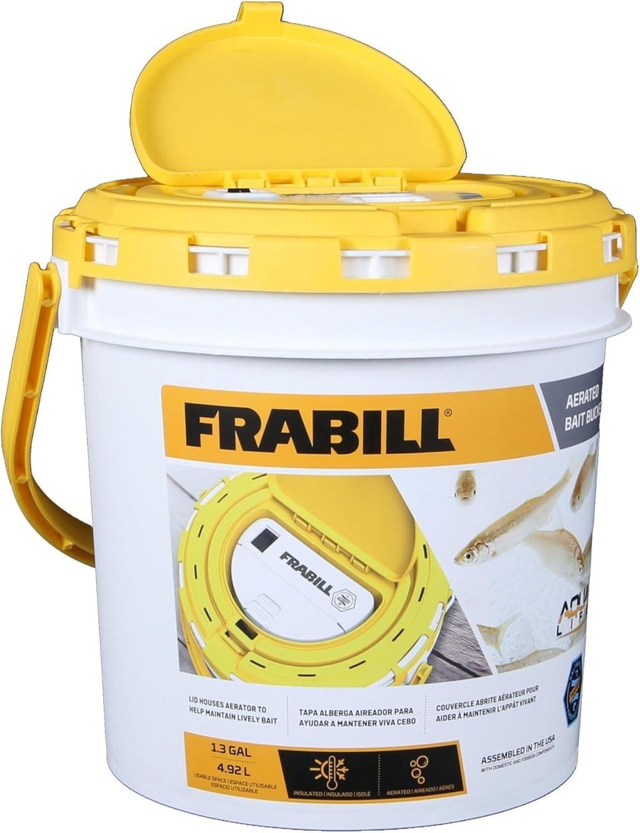 Marine Metal Products, Cool Bubbles 8 Qt Insulated Bucket With Bubble Box Aerator For Fishing