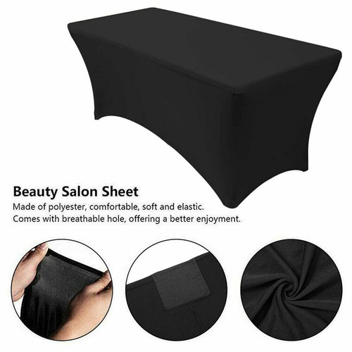 10X Spandex Table Cover Fitted Stretch Tablecloth Party Banquet Decor Table Mat - Picture 6 of 16