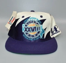 Super Bowl XXVIII Vintage Logo Athletic Sharktooth Wool Snapback Cap Hat - NWT