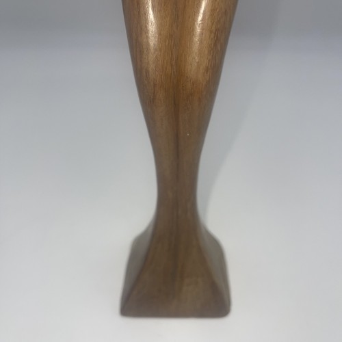 Wooden African fertility pregnant statue - Picture 5 of 15