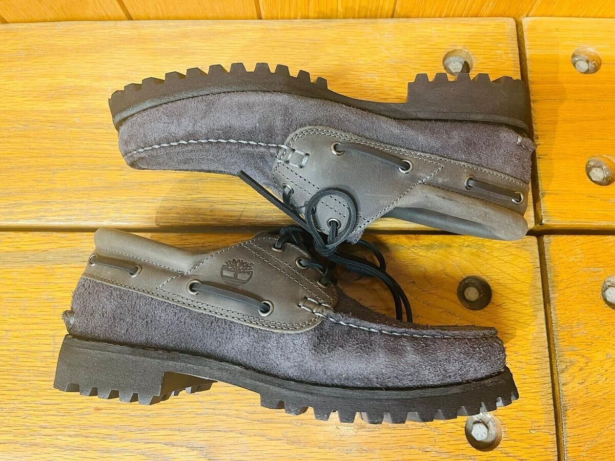 TIMBERLAND MEN'S AUTHENTIC 3-EYE CLASSIC BOAT MD GREY FULL TIMBERLAND MEN'S AUTHENTIC 3-EYE CLASSIC BOAT MD GREY FULL