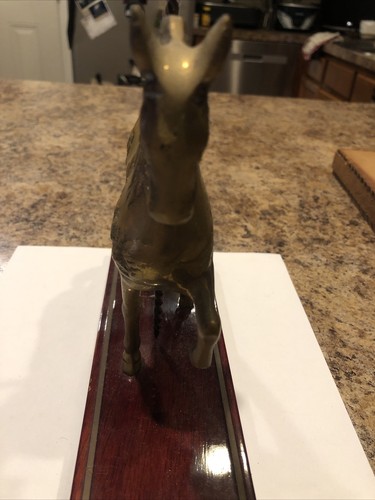 Carousel Horse Table Top Statue Brass 8 3/4" T. Hollywood Regency Vintage - Picture 10 of 10