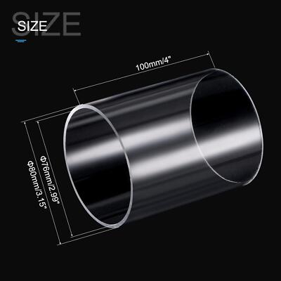 7 Tubes Acryliques 14 Mm ID X 18 Mm OD – Pour Lampes, Lanternes Ou Systèmes DIY
