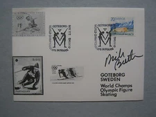 DICK BUTTON(D-'25)2-Time Gold Medal Winner Signed 1976 First Day Of Issue-Sweden