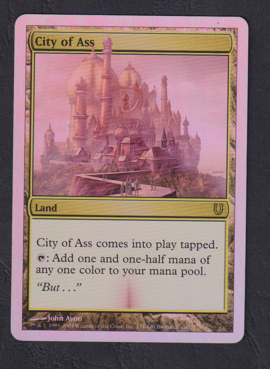 マジック:ザ・ギャザリング MTG City of Ass Magic MTG - City of Ass - Unhinged - EXC - EN - FOIL | eBay